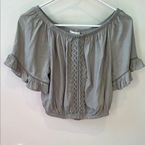 Ocean Drive Light Green Ruffle Blouse